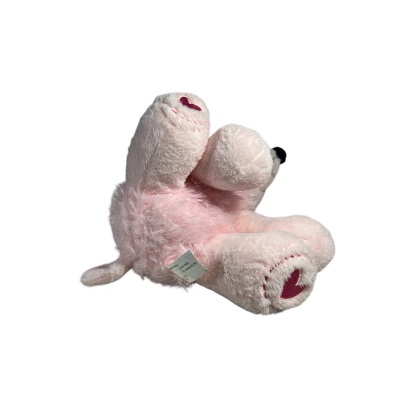 Inter-American Fuzzy Poodle Pink Stuffed Plush Toy 11" Heart Feet Holiday Home - Picture 11 of 16